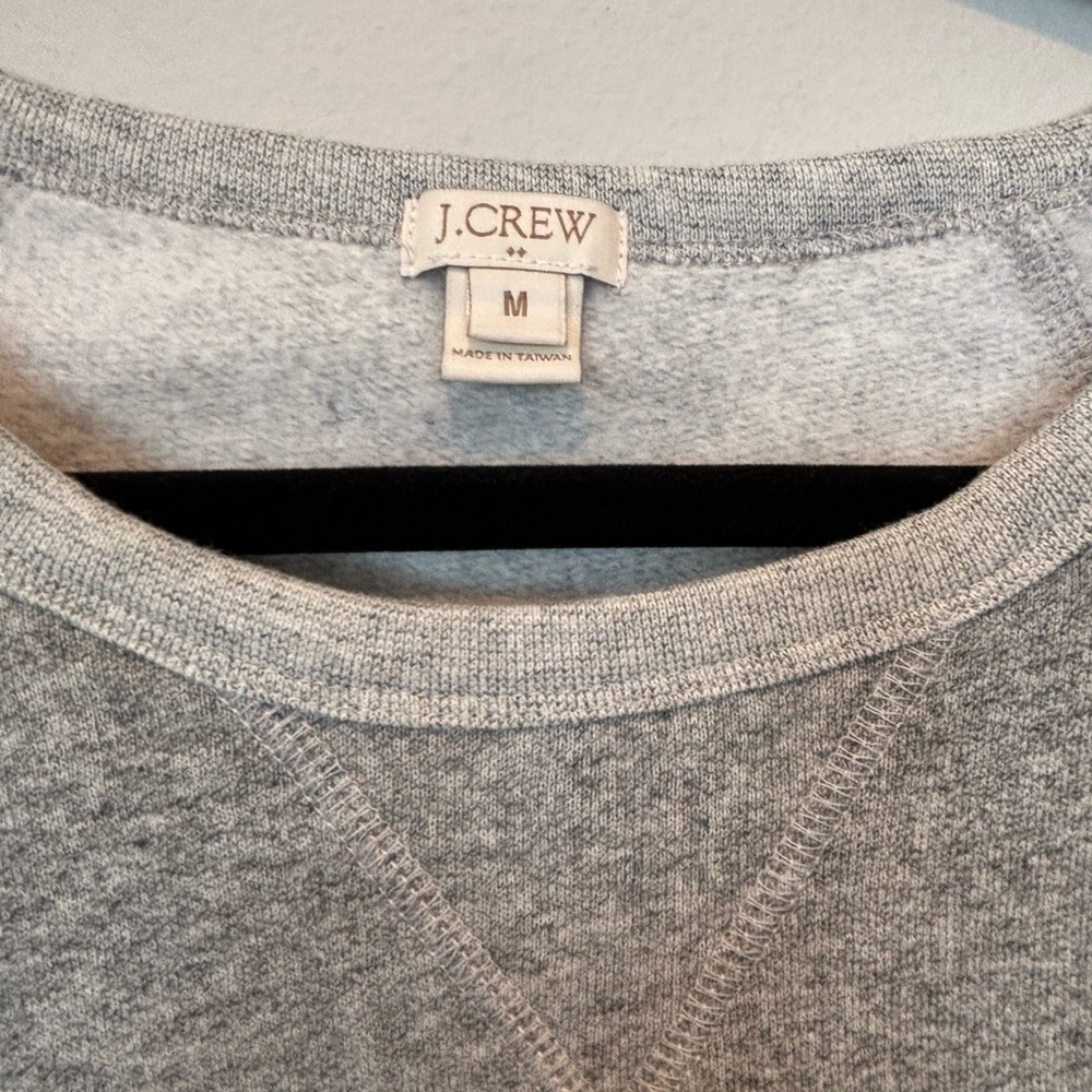 J. Crew Light Gray Sweatshirt Dress - Picture 3 of 4